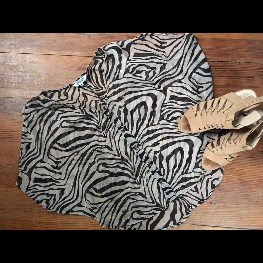 TRAMP sheer top